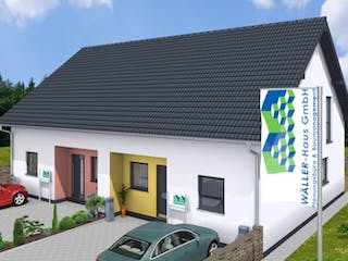 Massivhaus Doppelhaus TWIN 120 SD-FDG von Wäller-Haus Schlüsselfertig ab 264900€,  Außenansicht 2