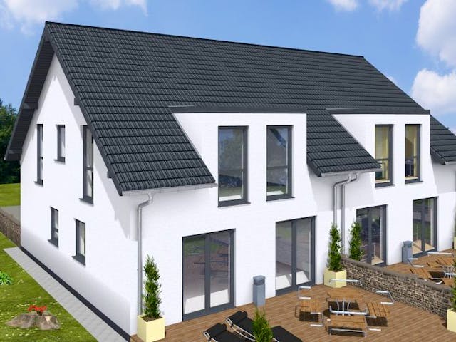 Massivhaus Doppelhaus TWIN 120 SD-FDG von Wäller-Haus Schlüsselfertig ab 264900€,  Außenansicht 3