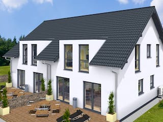 Massivhaus Doppelhaus TWIN 120 SD-FDG von Wäller-Haus Schlüsselfertig ab 264900€,  Außenansicht 4