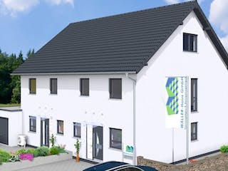Massivhaus Doppelhaus TWIN 135 SD von Wäller-Haus Schlüsselfertig ab 269900€,  Außenansicht 4