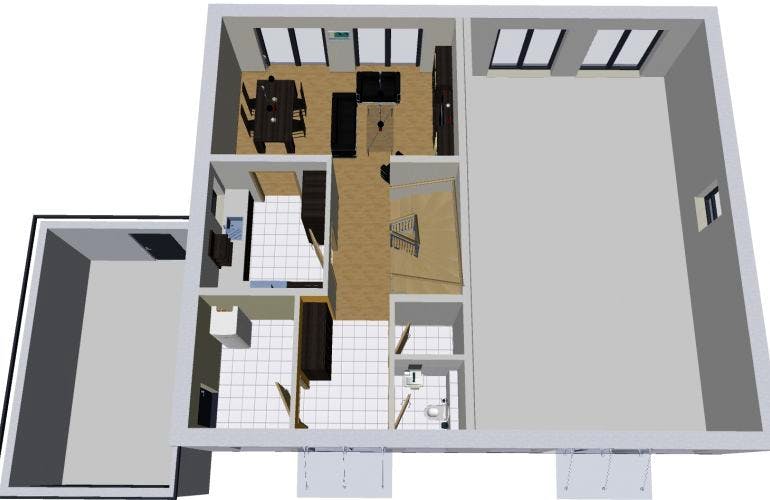 Massivhaus Doppelhaus TWIN 135 SD von Wäller-Haus Schlüsselfertig ab 269900€, Grundriss 1