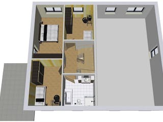 Massivhaus Doppelhaus TWIN 135 SD von Wäller-Haus Schlüsselfertig ab 269900€,  Grundriss 1