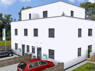 Massivhaus Doppelhaus TWIN 165 FD von Wäller-Haus Schlüsselfertig ab 249900€, Außenansicht 3