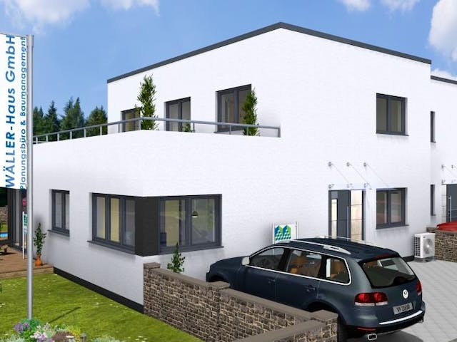 Massivhaus Doppelhaus TWIN 170 FD von Wäller-Haus Schlüsselfertig ab 294900€,  Außenansicht 1