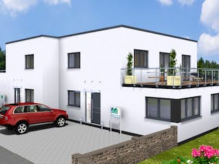 Massivhaus Doppelhaus TWIN 170 FD von Wäller-Haus Schlüsselfertig ab 294900€,  Außenansicht 2