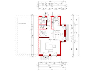 Massivhaus Doppelhaushälfte Version 3 von Grundsteinhaus Schlüsselfertig ab 233400€,  Grundriss 3