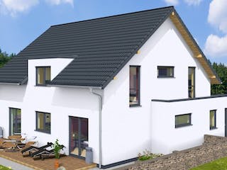 Massivhaus DUO 200 Satteldach von Wäller-Haus Schlüsselfertig ab 429900€,  Außenansicht 4