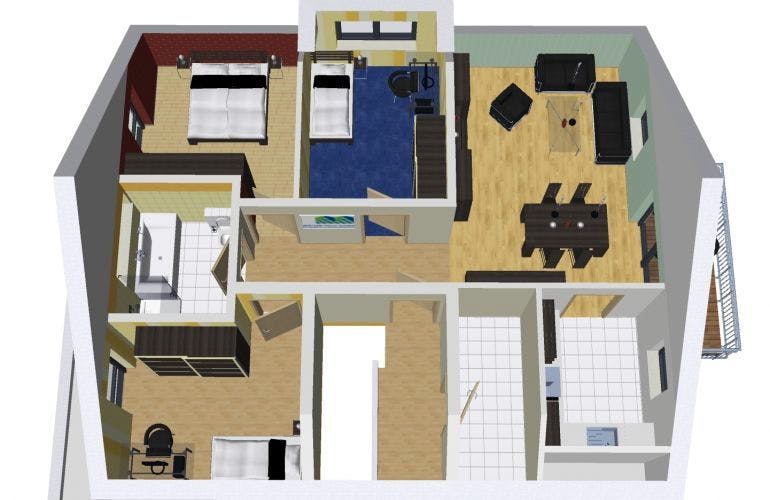 Massivhaus DUO 200 Satteldach von Wäller-Haus Schlüsselfertig ab 429900€, Grundriss 1