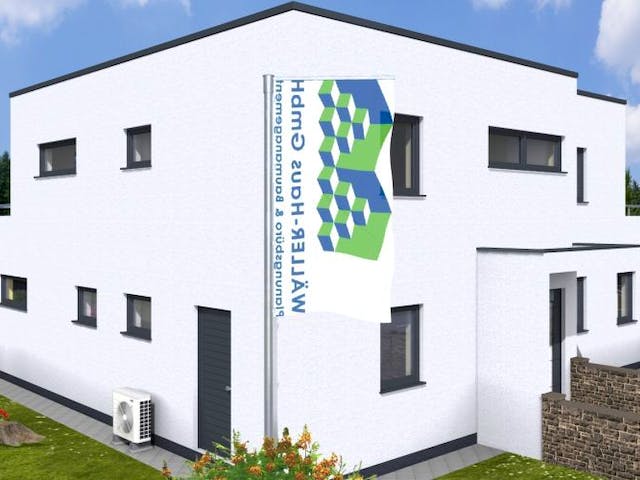 Massivhaus DUO 240 FD DT von Wäller-Haus Schlüsselfertig ab 449900€, Cubushaus Außenansicht 3