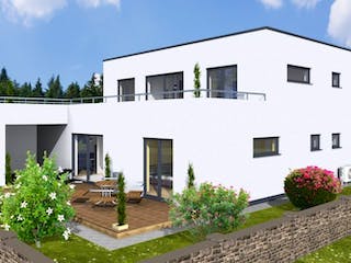 Massivhaus DUO 240 FD/DT von Wäller-Haus Schlüsselfertig ab 449900€,  Außenansicht 1