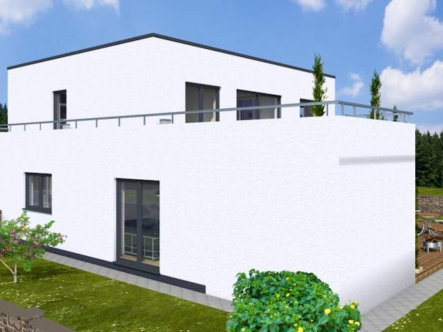Massivhaus DUO 240 FD/DT von Wäller-Haus Schlüsselfertig ab 449900€,  Außenansicht 3
