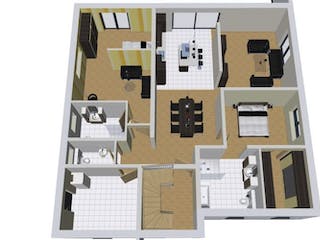 Massivhaus DUO 240 FD DT von Wäller-Haus Schlüsselfertig ab 449900€, Cubushaus Grundriss 1