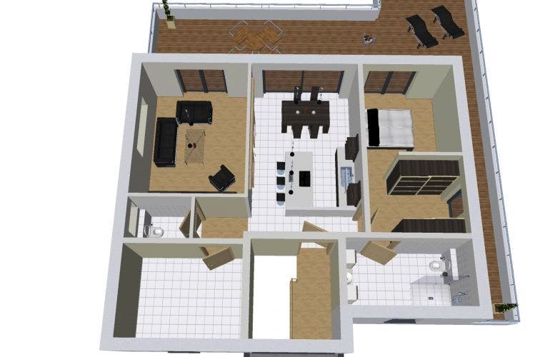 Massivhaus DUO 240 FD/DT von Wäller-Haus Schlüsselfertig ab 449900€, Grundriss 1