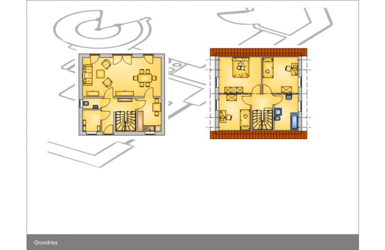 Massivhaus Edition-1 ID-Massivhaus von CASA Haus Ausbauhaus ab 89850€, Grundriss 1