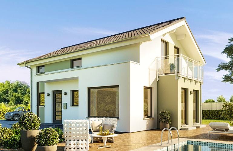 Fertighaus EDITION 123 V4 von Bien-Zenker Schlüsselfertig ab 251195€, Außenansicht 1