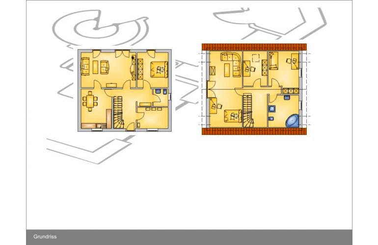 Massivhaus Edition-5 ID-Massivhaus von CASA Haus Ausbauhaus ab 124850€, Grundriss 1