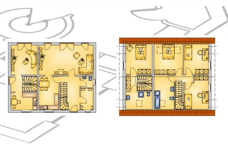 Massivhaus Edition-6 ID-Massivhaus von CASA Haus Ausbauhaus ab 136850€, Grundriss 1