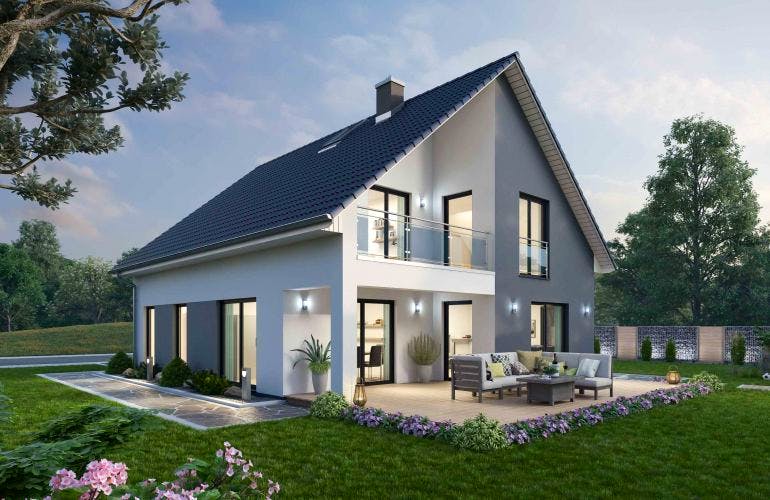 Massivhaus EFH 147 von SCHIEREN Hauskonzepte, Außenansicht 2
