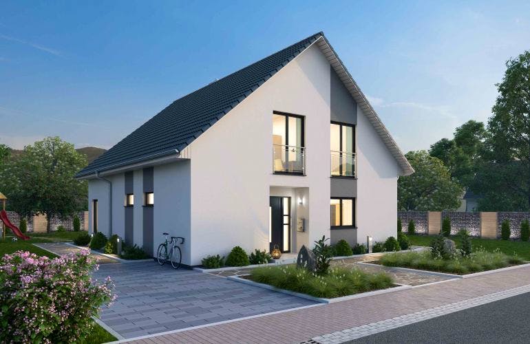 Massivhaus EFH 147 von SCHIEREN Hauskonzepte, Außenansicht 1