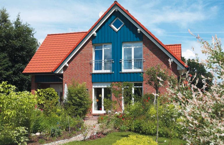 Massivhaus EFH Heinemann von Zaunmüller Massivhaus, Außenansicht 3