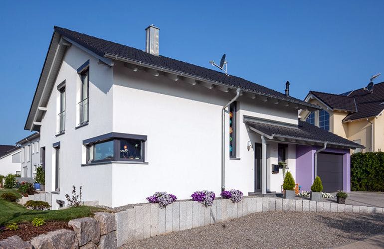 Massivhaus EFH Ostermann von Zaunmüller Massivhaus, Außenansicht 2