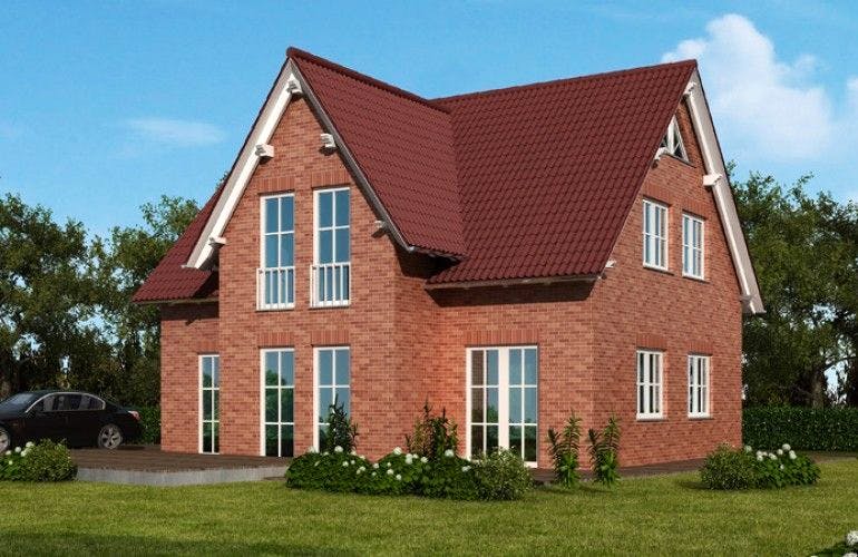 Massivhaus EH 125 von Baudirekt, Außenansicht 1