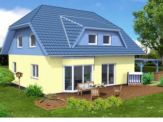 Massivhaus Einfamilienhaus 122 von SL Bau,  Außenansicht 1