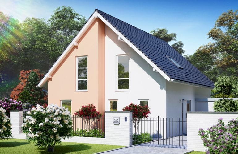 Massivhaus Einfamilienhaus BISMARK von Aktuell Bau, Außenansicht 2