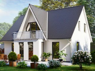 Massivhaus Einfamilienhaus COSWIG von Aktuell Bau,  Außenansicht 1