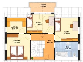 Massivhaus Einfamilienhaus COSWIG von Aktuell Bau,  Grundriss 2