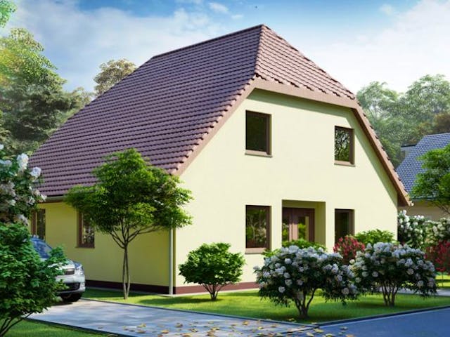 Massivhaus Einfamilienhaus DÜBEN von Aktuell Bau, Außenansicht 1 Massivhaus Einfamilienhaus DÜBEN von Aktuell Bau, Außenansicht 1