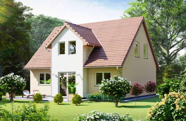 Massivhaus Einfamilienhaus EIFEL von Aktuell Bau, Außenansicht 2