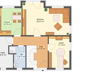 Massivhaus Einfamilienhaus EIFEL von Aktuell Bau,  Grundriss 1