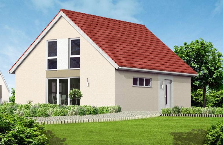 Massivhaus Einfamilienhaus Elias von Massive Wohnbau, Außenansicht 1