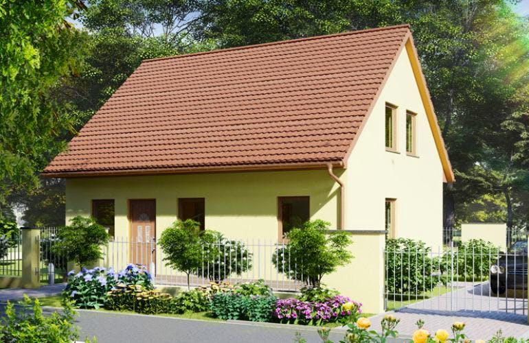 Massivhaus Einfamilienhaus FAMILY von Aktuell Bau, Außenansicht 1