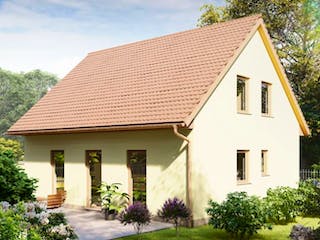 Massivhaus Einfamilienhaus FAMILY von Aktuell Bau, Außenansicht 2