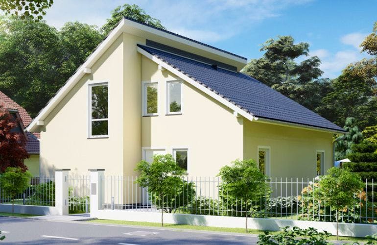 Massivhaus Einfamilienhaus GIFHORN von Aktuell Bau, Außenansicht 2
