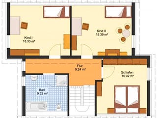 Massivhaus Einfamilienhaus GIFHORN von Aktuell Bau,  Grundriss 2