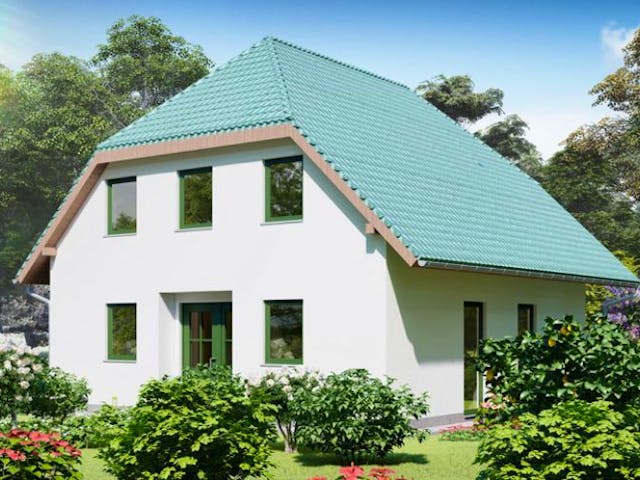 Massivhaus Einfamilienhaus HELMSTEDT von Aktuell Bau,  Außenansicht 1