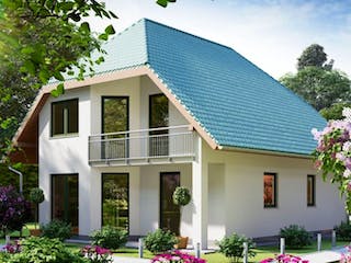 Massivhaus Einfamilienhaus HELMSTEDT von Aktuell Bau,  Außenansicht 2