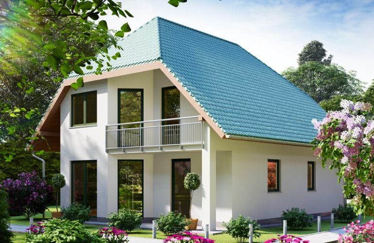 Massivhaus Einfamilienhaus HELMSTEDT von Aktuell Bau, Außenansicht 1
