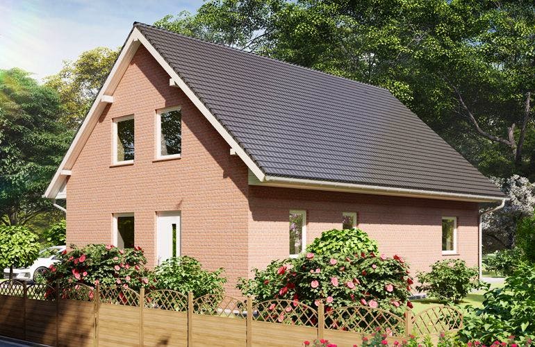 Massivhaus Einfamilienhaus HILDESHEIM von Aktuell Bau, Außenansicht 1