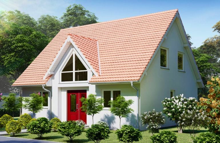 Massivhaus Einfamilienhaus MAHLOW von Aktuell Bau, Außenansicht 1