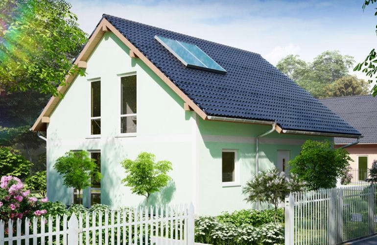 Massivhaus Einfamilienhaus RADEBEUL von Aktuell Bau, Außenansicht 1