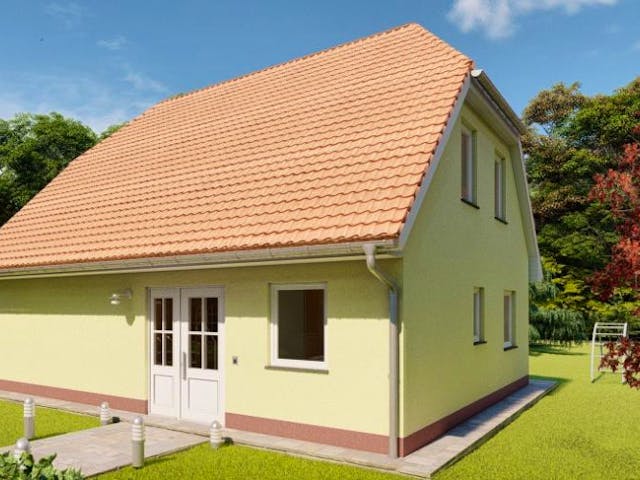 Massivhaus Einfamilienhaus RHEINSBERG von Aktuell Bau,  Außenansicht 1
