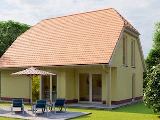 Massivhaus Einfamilienhaus RHEINSBERG von Aktuell Bau,  Außenansicht 2