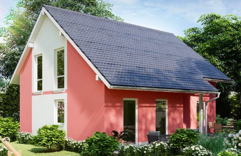 Massivhaus Einfamilienhaus SAAROW von Aktuell Bau, Außenansicht 1
