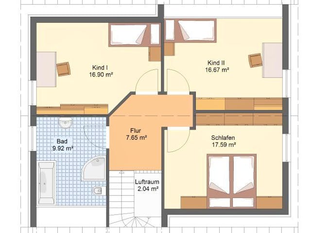 Massivhaus Einfamilienhaus SAAROW von Aktuell Bau,  Grundriss 1