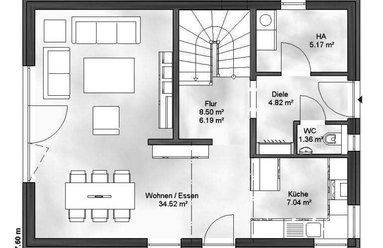 Massivhaus Einfamilienhaus Vanessa von Massive Wohnbau, Grundriss 2
