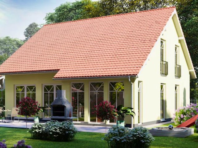 Massivhaus Einfamilienhaus WALDECK von Aktuell Bau,  Außenansicht 1
